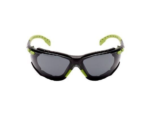 3M Schutzbrille S1GGC1 Grau Grün, Sikkerhetsbriller, Monteringsarbeid, Konstruksjons-/renoveringsarbeid, Støvarbeid, Slipearbeid, Turning/routing w...