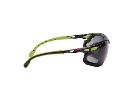 3M Schutzbrille S1GGC1 Grau Grün, Sikkerhetsbriller, Monteringsarbeid, Konstruksjons-/renoveringsarbeid, Støvarbeid, Slipearbeid, Turning/routing w...