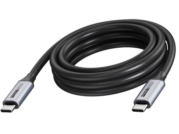 Vision - USB-kaapeli - 24-nastainen USB-C (han) - 24-nastainen USB-C (han) - USB 3.2 - 3 A - 5 m - USB Power Delivery (100 W), 20 Gbps datatransfer...