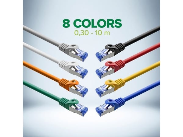 InLine Patch-kabel Cat.6A S/FTP TPE LSZH CCA grønn 3m - Kabel - Nettverk (72603G)