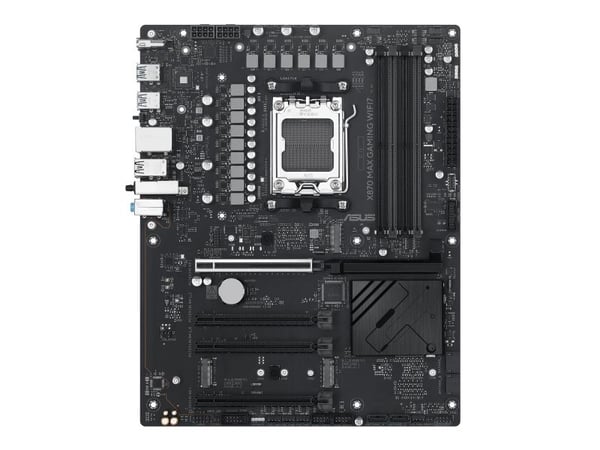 ASUS X870 MAX GAMING WIFI7 - Hovedkort - ATX - Socket AM5 - AMD X870 Chipset - USB4, USB-C 3.2 Gen 2x2, USB 3.2 Gen 2, USB 3.2 Gen 1 - Wi-Fi 7, 2.5...