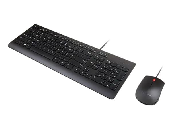 Lenovo 4X31R64409, Täysikokoinen (100 %), Langallinen, USB, musta, Sisältää hiiren