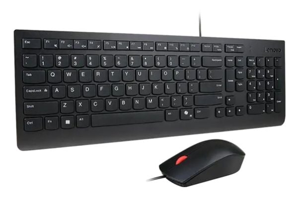 Lenovo 4X31R64409, Täysikokoinen (100 %), Langallinen, USB, musta, Sisältää hiiren