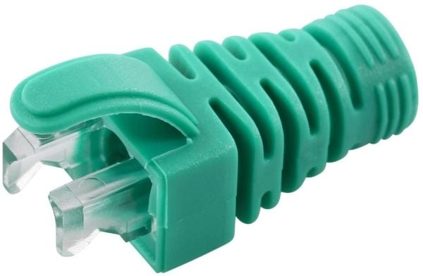 MicroConnect - Verkkokaapelin boot - vihreä (100 kpl)