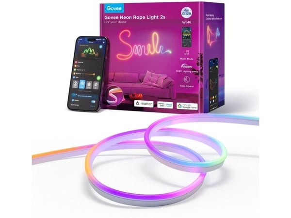 "Supply Govee - Neonstripe, 4 meter, hvit materie
