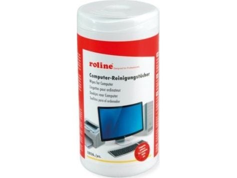 ROLINE 19044100, Laitteiden puhdistuspyyhkeet, LCD/TFT/Plasma, Metalli/muovi, Monivärinen, 1 kpl, 100 mm, 90 mm