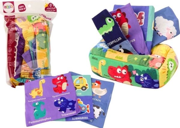 LeanToys mykt pappeske for servietter 6 stoffer 3 skramle LeanToys mykt pappeske for servietter 6 stoffer 3 skramle