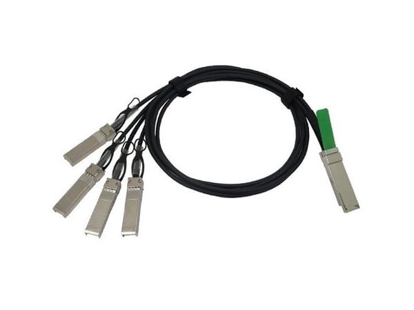 Cisco Direct-Attach Breakout Cable - Nettverkskabel - QSFP+ (hann) til SFP+ (hann) - 3 m - grå - for P/N: FPR4225-ASA-K9, HCI-FI-6454, N9K-C9348-FX...