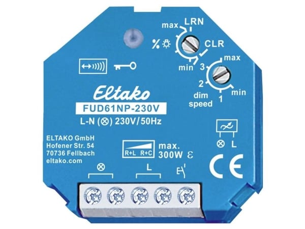 Eltako FUD61NP-230V trådlös Funksjon/Aktuator dämpkontakt infälld