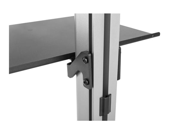 DELTACO - Monteringssett (gulv-til-tak-feste) - for LCD-skjerm - svart, grå - skjermstørrelse: 37"-70"