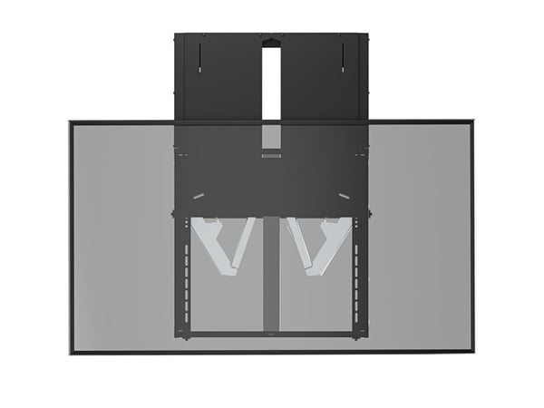 DELTACO Office - Monteringssett (veggmontering) - for LCD-skjerm - manuelt høydejusterbar - stål - svart - skjermstørrelse: 75"-90"