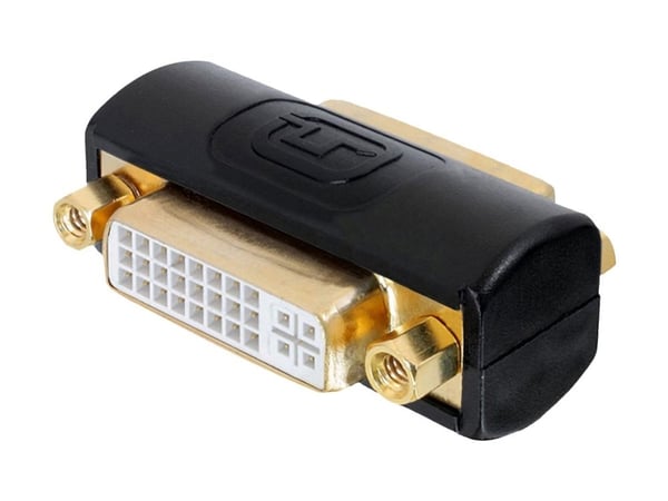 DELTACO - Videokopling - 24+5 pin kombinert DVI (Dual-Link) (hunn) til 24+5 pin kombinert DVI (Dual-Link) (hunn) - passiv, 3840 x 2400 ved 30Hz stø...