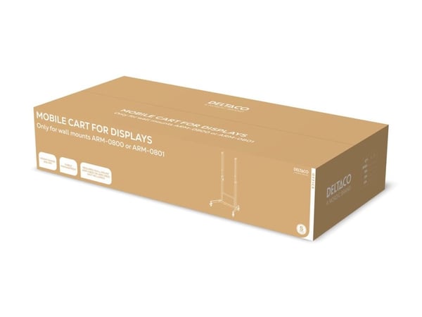 Deltaco ARM-0810, 120 kg, Terästä, musta