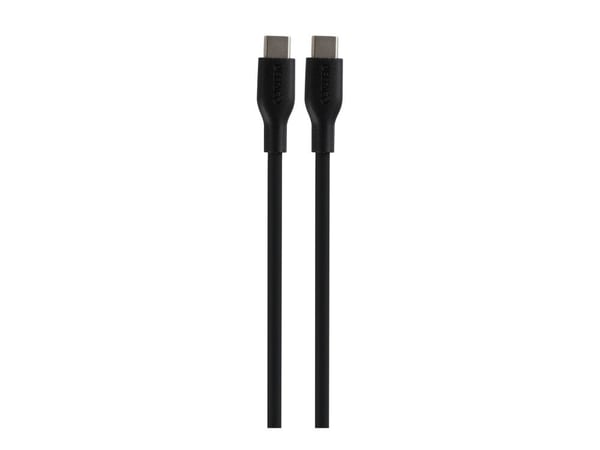 DELTACO - USB-kaapeli - 24-nastainen USB-C (han) til 24-nastainen USB-C (han) - USB 2.0 - 3 A - 1,5 m - SPR - lajittelu