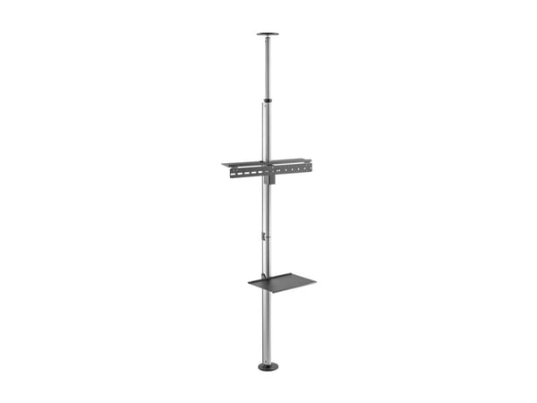 DELTACO - Monteringssett (gulv-til-tak-feste) - for LCD-skjerm - svart, grå - skjermstørrelse: 37"-70"