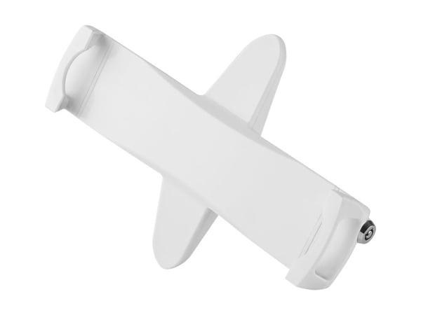 DELTACO - Monteringskomponent (adapterklemme) - for nettbrett - låsbar - hvit - skjermstørrelse: 7.9"-12.5" - VESA-monterbar