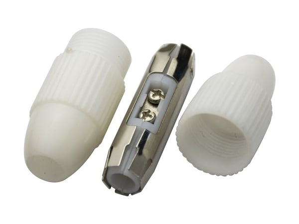 Deltaco Antennikaapelin jatko, 6–7 mm, Valkoinen