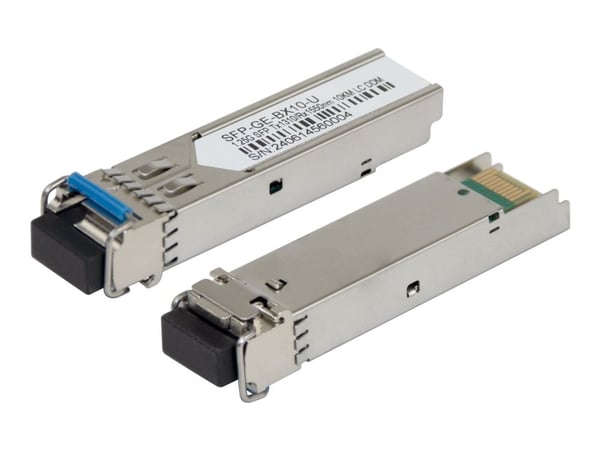 DELTACO - SFP (mini-GBIC) transceivermodul - 1.25GbE - 1000Base-LX - LC-enkeltmodus - opp til 10 km - 1310 (TX) / 1550 (RX) nm