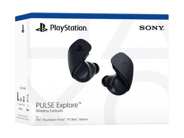 Sony Pulse Explore, Langaton, Pelaaminen, Kuulokkeet, musta