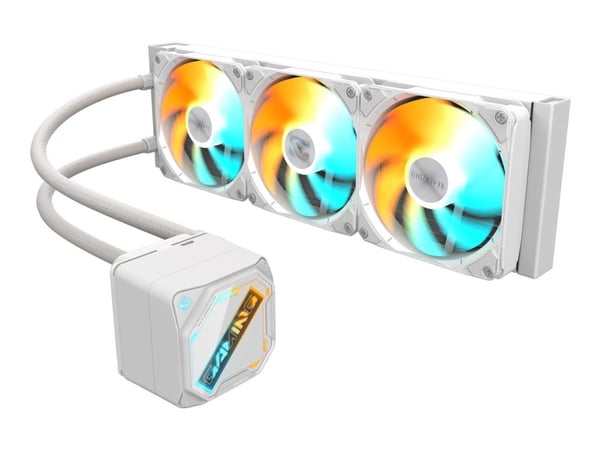 GIGABYTE GAMING 360 - Væskekjølesystem for prosessor - (for: LGA115x Socket, LGA1200, LGA1700, LGA1851, AM4, AM5) - kobber - 120 mm - is