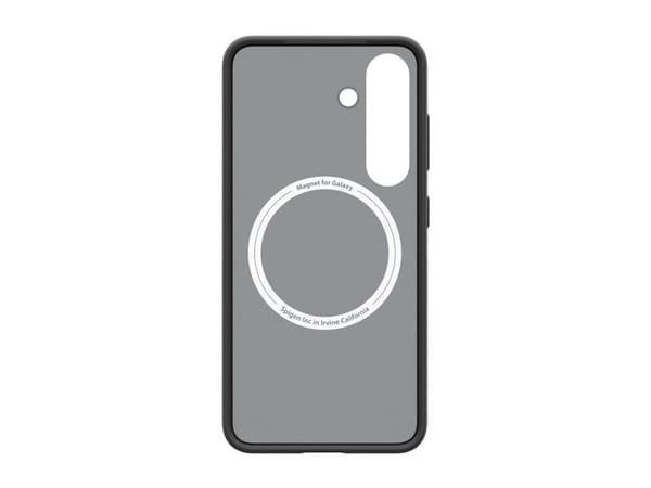 Spigen Capella GP-FPS931PGB - Baksidedeksel for mobiltelefon - stativ - termoplast-polyuretan (TPU), polykarbonat (PC) - frostsvart - for Galaxy S25