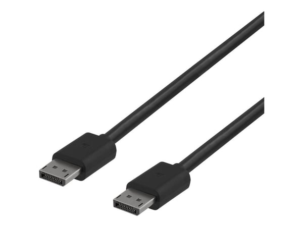 DELTACO - DisplayPort-kabel - DisplayPort (hann) til DisplayPort (hann) - DisplayPort 1.4 - 3 m - 8 K 60 Hz (7680 x 4320) støtte, opptil 32,4 Gbps-...