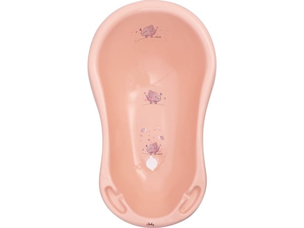 Maltex badekar 84 cm med kork - elefant, bringebær-/ferskenfarget/rosa Maltex badekar 84 cm med kork - elefant, bringebær-/ferskenfarget/rosa