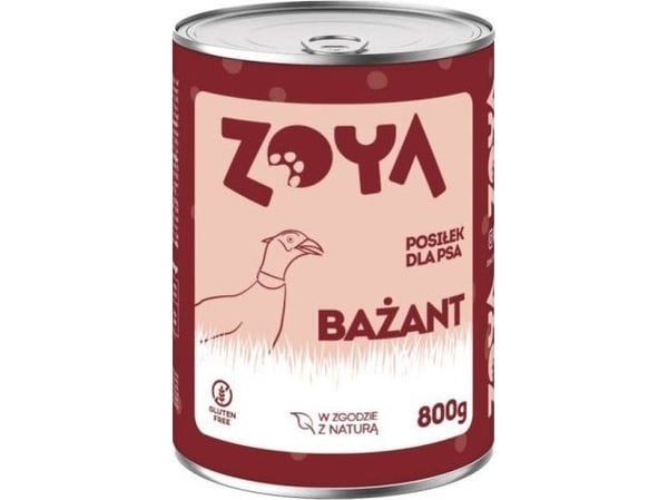 ZOYA Fasanburk - Våtfoder för hund - 800g