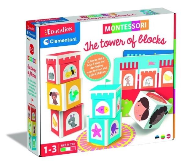 Clementoni leke Kubu tårn Montessori 50934