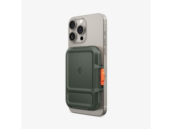 Spigen MagSafe Card Holder Lock Fit (MagFit), Vihreä