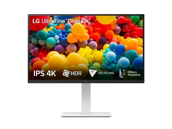 LG UltraFine 27US550-W - LED-skjerm - 27" - 3840 x 2160 4K UHD (2160p) @ 60 Hz - IPS - 300 cd/m² - 1000:1 - HDR10 - 5 ms - 2xHDMI, DisplayPort