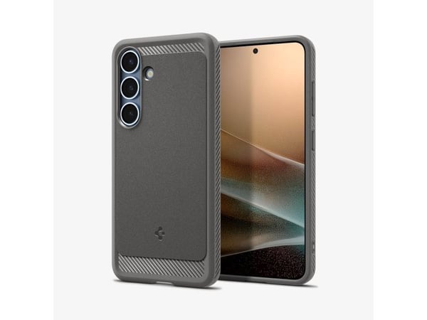Spigen Rugged Armor, skal, Samsung, Galaxy S25, 15,8 cm (6,2"), Grå