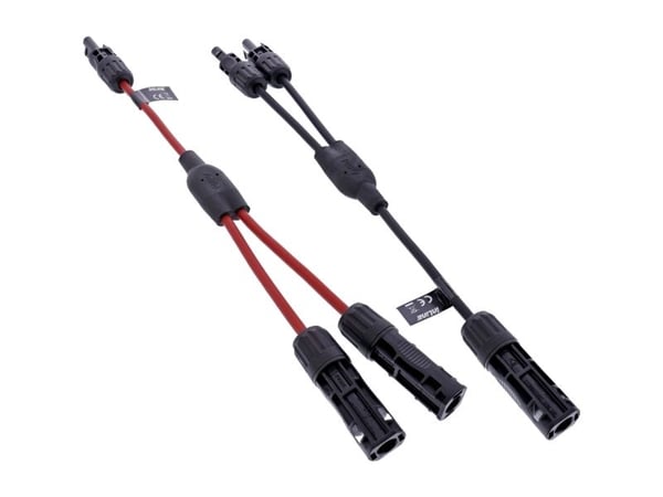 InLine 95020, Johtosetti, musta, Punainen, 4 mm², 0,36 m, 5,5 mm, 21 mm