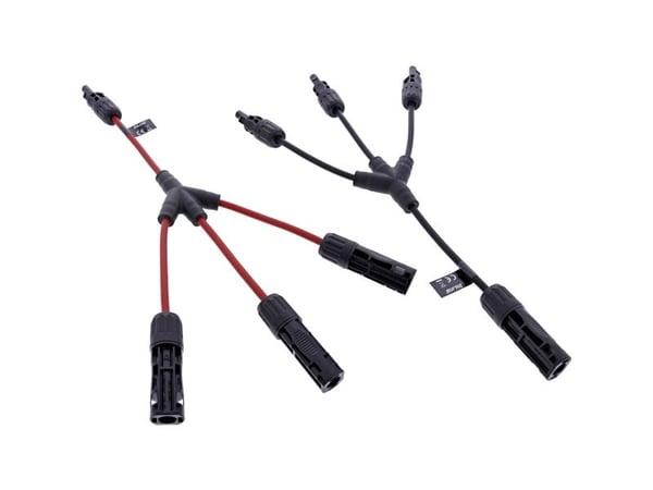 InLine 95030, Kaapelisarja, musta, punainen, 4 mm², IP68, Standardi4/MC4/PV4, urosliitin