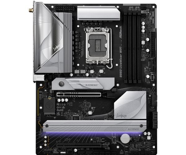 ASRock B860 LIVEMIXER WIFI - Hovedkort - ATX - LGA1851-sokkel - B860 Chipset - USB4, USB-C 3.2 Gen2, USB 3.2 Gen 2, USB 3.2 Gen 1 - 2.5 Gigabit LAN...