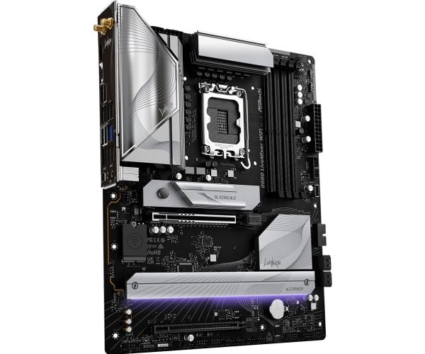 ASRock B860 LIVEMIXER WIFI - Hovedkort - ATX - LGA1851-sokkel - B860 Chipset - USB4, USB-C 3.2 Gen2, USB 3.2 Gen 2, USB 3.2 Gen 1 - 2.5 Gigabit LAN...