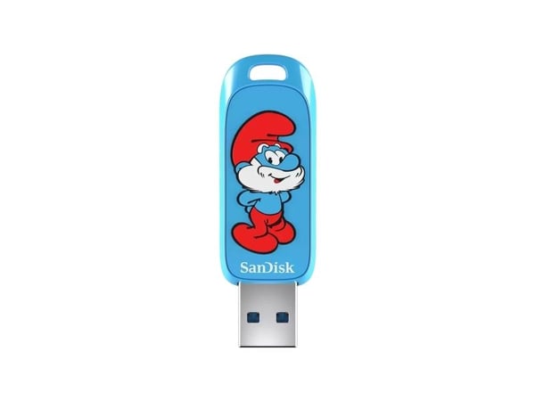 SanDisk Smurfs - Papa Smurf Edition USB-flashstasjon - 128 GB - USB 3.2 Gen 1