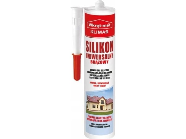 UNIVERSAL SILIKONE SUN-310-BR PATRON 310&nbsp|ml BRUN SKRUE-MET KLIMAS