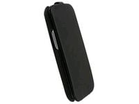 Krusell SlimCover - Beskyttende deksel for mobiltelefon - lær - svart - for Samsung Galaxy S III