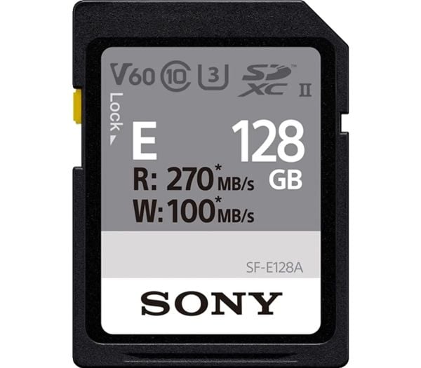 Minnekort Sony minnekort SDXC 128GB E UHS-II C10 U3 V60