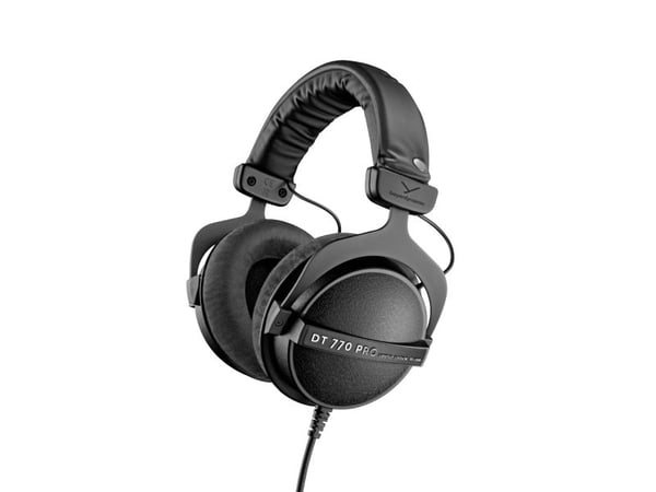 Beyerdynamic DT 770 PRO 80 OHM, Kabel, Scen/studio, 5 - 35000 hz, Hörlurar, Svart