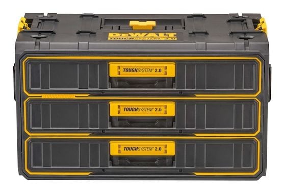 DeWALT TOUGHSYSTEM 2.0 - Verktygslåda - 3 lådor - ABS-plast