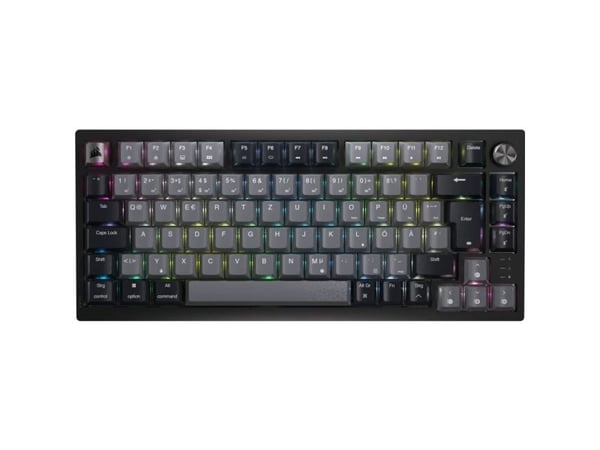Corsair K65 PLUS WIRELESS 75 % RGB, 75%, Trådløs, USB + trådløs (RF), Mekanisk nøkkelbryter, QWERTY, Svart