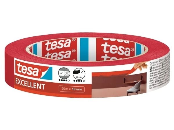 TESA 56545-00000-00-00, paperi, 37 N/cm, 50 m, 19 mm, 0,12 mm, 0,12 mm TESA 56545-00000-00-00, paperi, 37 N/cm, 50 m, 19 mm, 0,12 mm, 0,12 mm