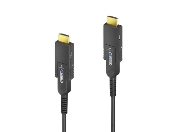 FiberX FX-I352-020, 20 m, HDMI Typ A (standard), HDMI Typ D (micro), 18 Gbit/s, Svart