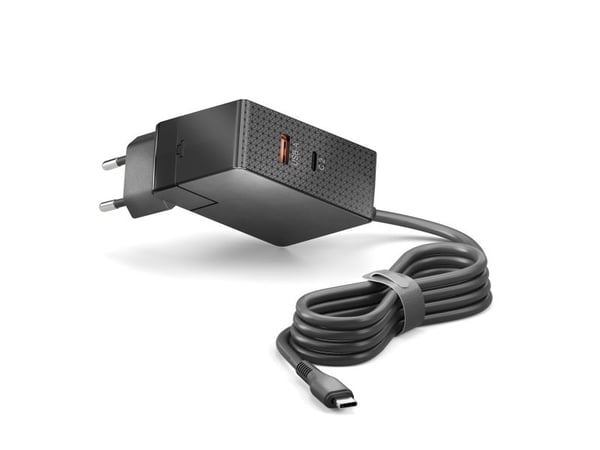 Vuelogic - USB-C &amp; USB-A GaN-laturi - 3-porttinen - 100 W PD - musta