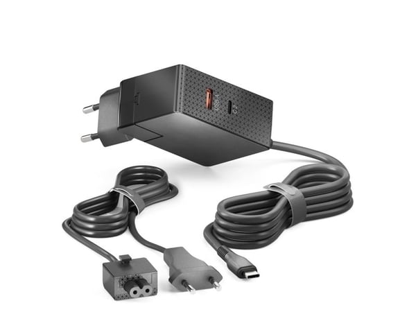 Vuelogic - USB-C &amp; USB-A GaN-laturi - 3-porttinen - 100 W PD - musta