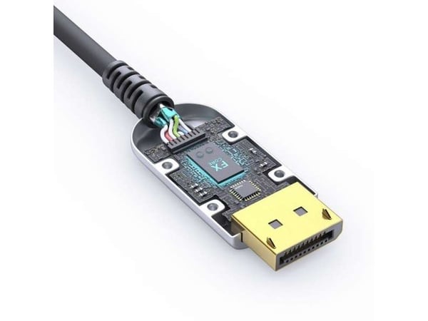 FiberX-serien - DisplayPort 2.0 8K fiberoptisk forlengerkabel - 10m