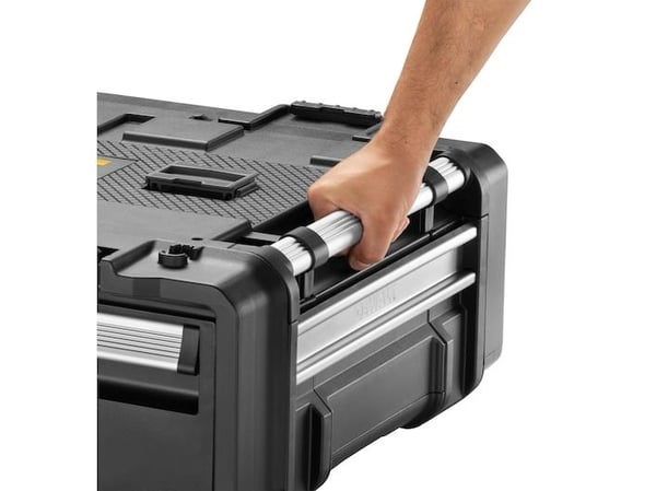 DeWALT DWST08510-1, Työkalulaatikko, Alumiini, Muovi, musta, Ruostumaton teräs, Keltainen, 47 L, 25 kg, 645 mm