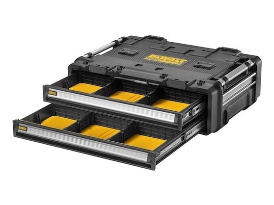 DeWALT DWST08520-1, Työkalulaatikko, Metalli, Muovi, musta, Ruostumaton teräs, Keltainen, 42,8 L, 25 kg, 1 kpl